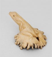 Статуэтка "Ящерица на камне"                  