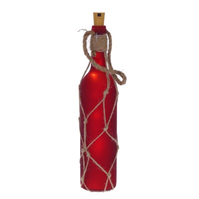 Бутылка декоративная с подсветкой (3*LR44) , L7 W7 H35 см, 7в.