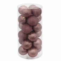Украшение новогоднее "Шар", набор из 24 шт, D 6 см, L6 W6 H7 см