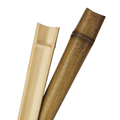 Половинка бамбука обожженная лакированная Половинка бамбука обожженная лакированная