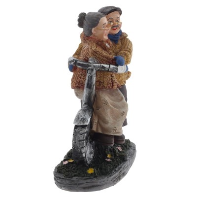 Фигурка декоративная "Бабушка с дедушкой", L17 W7,5 H18,5 см