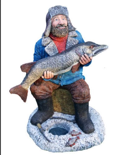 Садовая фигура "Рыбак" 