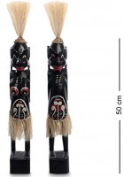 Набор статуэток аборигенов "Тулу" черный