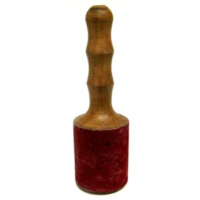 Резонатор для поющих чаш с замшей большой 18,5х4,5см дерево