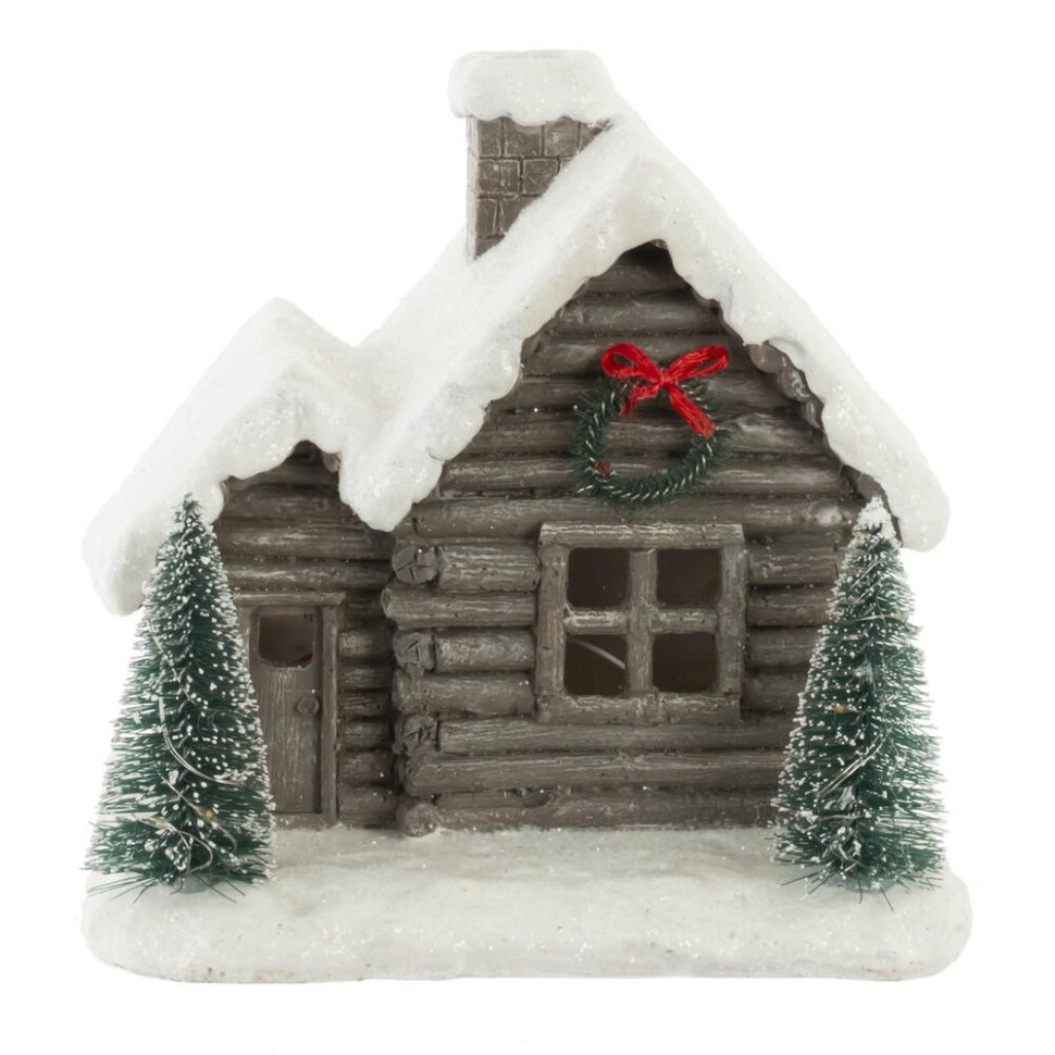 Фигурка декоративная "Домик"с подсветкой (АААх2, н/п), L16,7 W15 H16,3 см