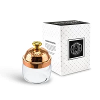 Банка под сыпучие продукты 500 мл "КМ" с медной кованой крышкой