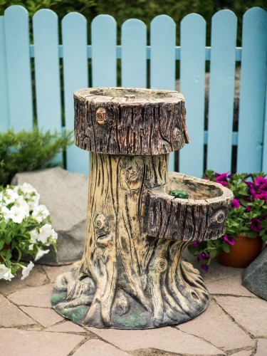 Декоративный фонтан для сада "Два пенёчка" Декоративный фонтан для сада "Два пенёчка"