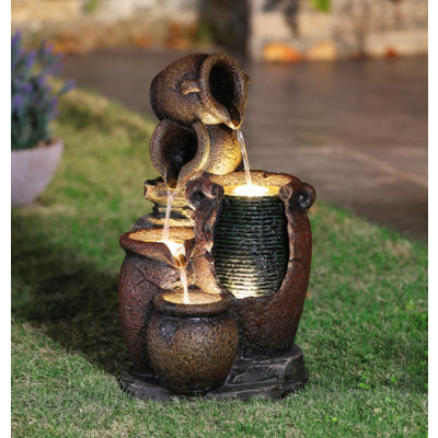 Садовый фонтан с подсветкой  "Сезам"