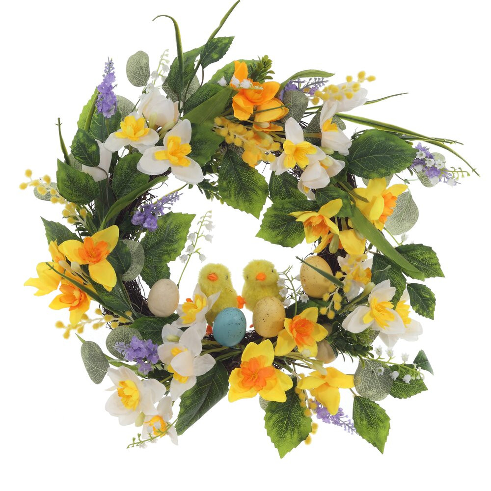 Изделие декоративное "Венок пасхальный", L46 W46 H12 см