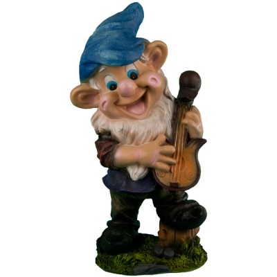 Декоративная садовая фигурка "Гном, играющий на гитаре"