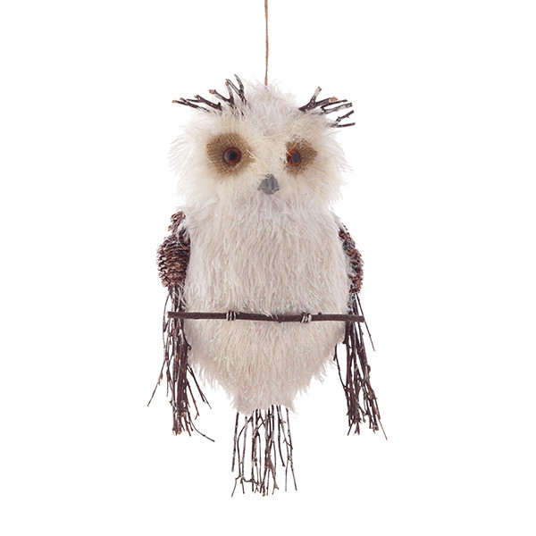 Украшение новогоднее "Сова", L21 W9 H40 см, (б/инд.уп)