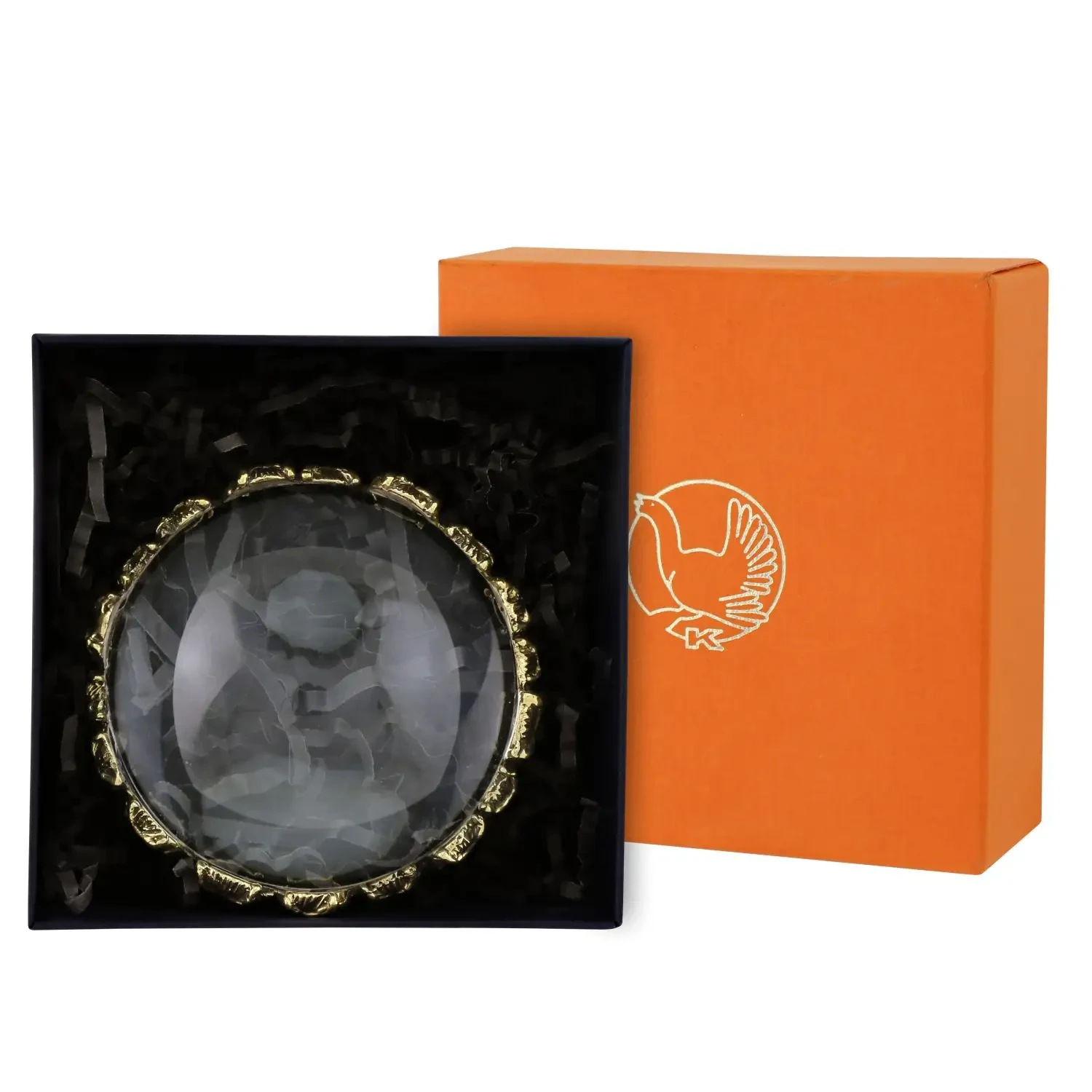 Лупа "Сова настольная" латунная с чернением