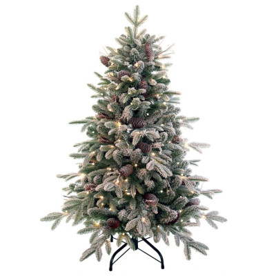 Елка искусственная "Северная сказка" с подсветкой, H121 см, 793 ветки, 150 LEDламп, работает от сети