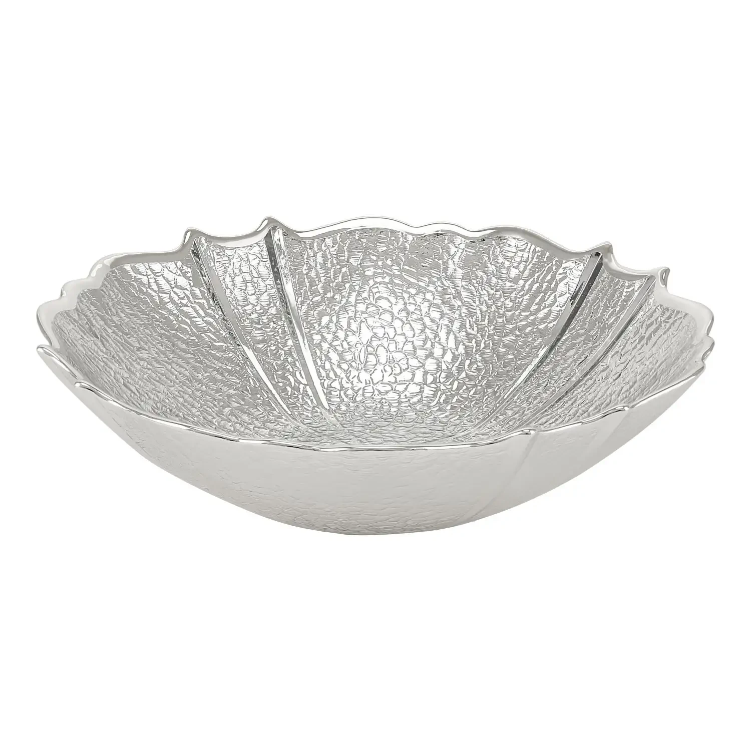 Чаша стеклянная "SETTECENTO" (цвет серебро) диам. 21 см., выс. 6 см. Чаша стеклянная "SETTECENTO" (цвет серебро) диам. 21 см., выс. 6 см.