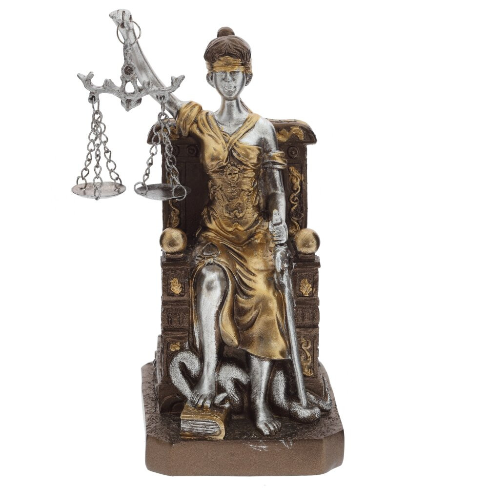 Фигурка декоративная "Фемида", L11 W9,5 H15 см