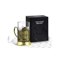 Набор для чая латунный "Самара-вокзал (Меценат)"