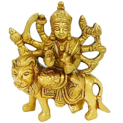 Дурга статуэтка бронза 105*90*34мм