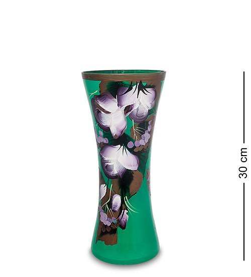 VZ-580 Ваза стеклянная "Жостово" h-300 (конус)