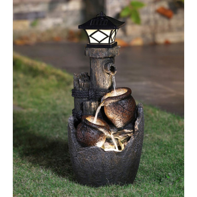 Садовый фонтан с подсветкой  "Место Встречи"