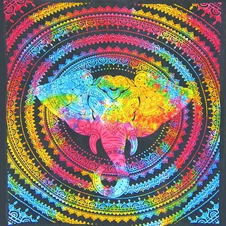 Этническое покрывало "Индийский слон"        