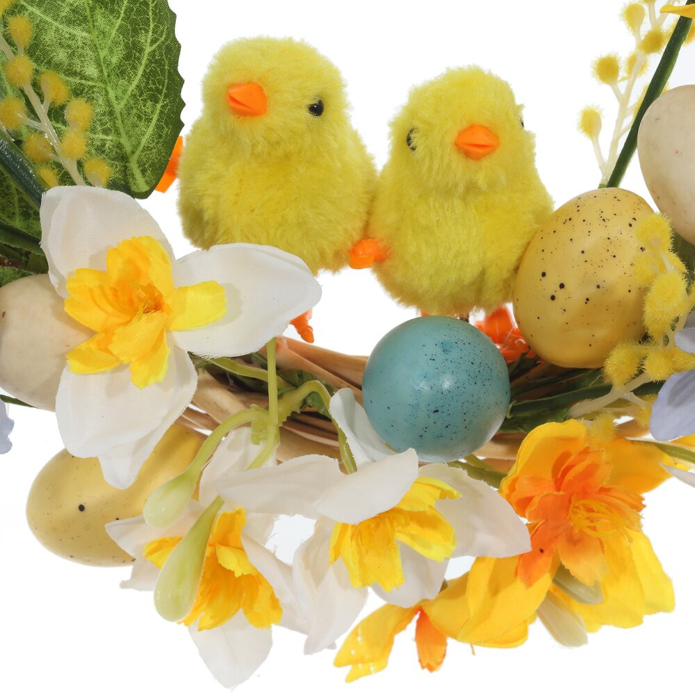 Изделие декоративное "Венок пасхальный", L50 W42 H12 см