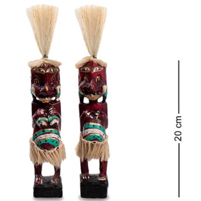Набор статуэток аборигенов "Амбе" бордовый
