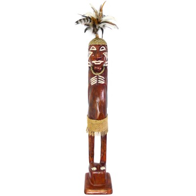 Абориген статуэтка 60х9,5см, дерево албезия