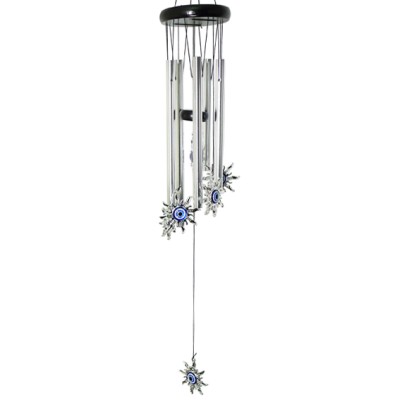 Музыка ветра Глаз Фатимы, 5 трубочек, 60 см, металл