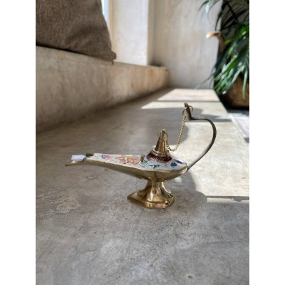 латунь резная цветная эмаль h-17 см