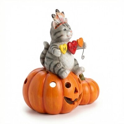 BS-154 Подсвечник "Тыквенное настроение"