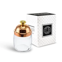 Банка под сыпучие продукты 920 мл "КМ" с медной кованой крышкой