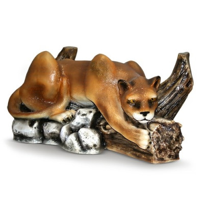 Декоративная садовая фигурка "Притаившаяся пума"