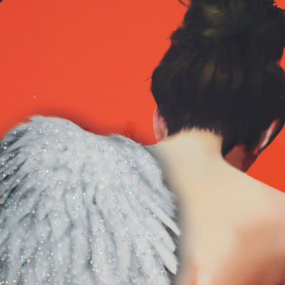 Панно с кристальным декором "Девушка", L51 W2,5 H71 см