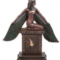 Статуэтка с часами "Богиня Исида" 