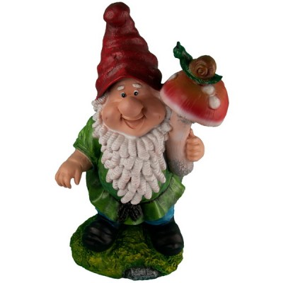 Декоративная садовая фигурка "Гном в красном колпаке"