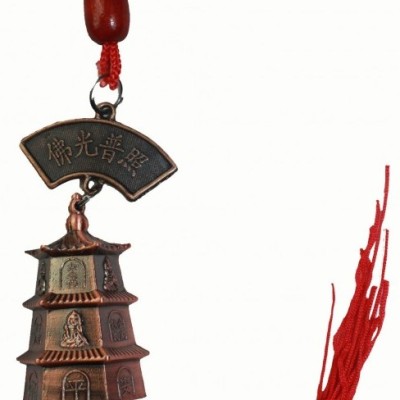Интерьерная подвеска "Колокольчик с пагодой" 4 шт.