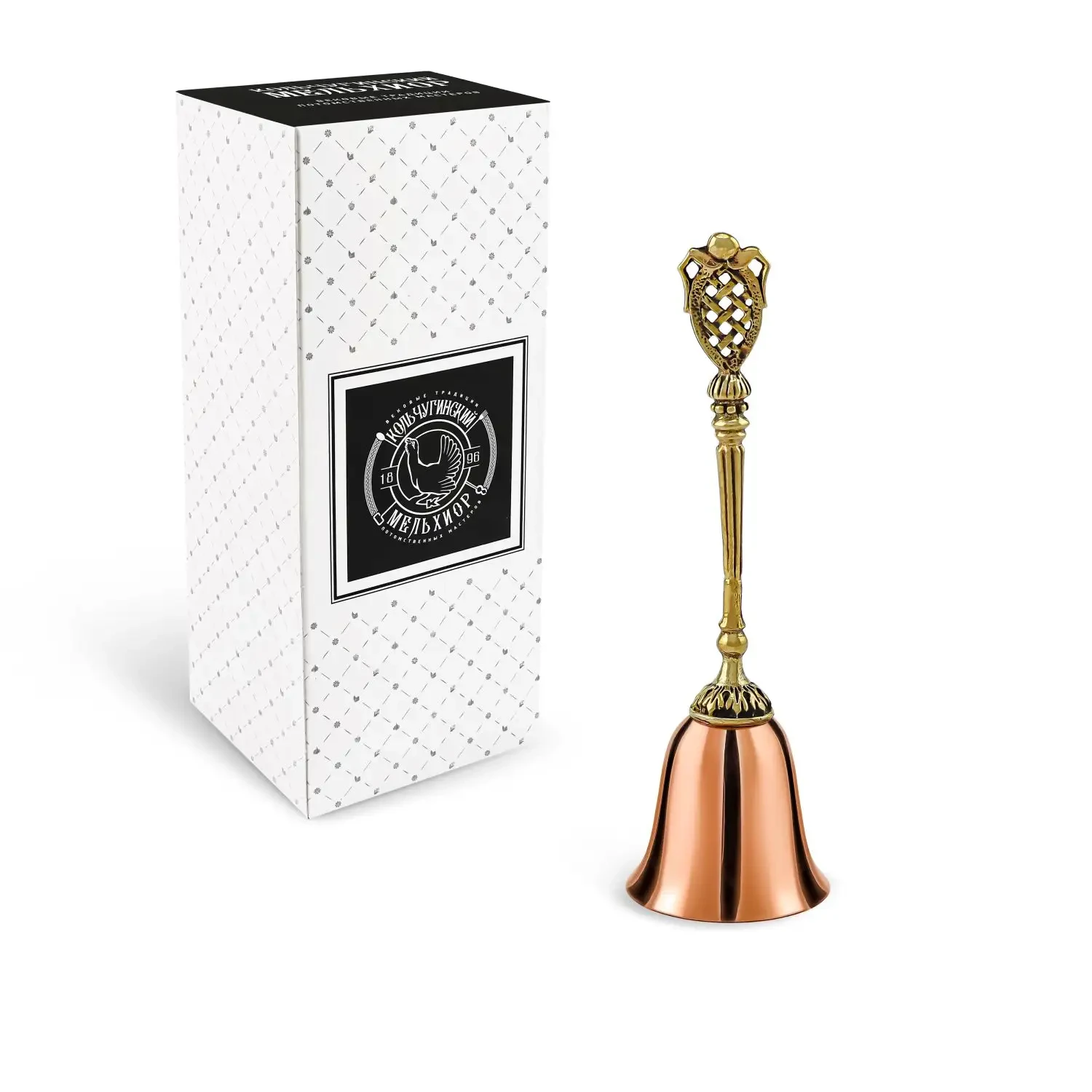 Колокольчик "Меценат" медь-латунь с чернением