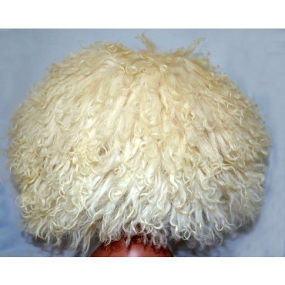 Туркменская папаха "Тельпек" белая 