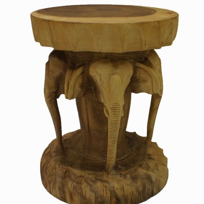Табурет "Четыре слона" h40 d32cм/ Манкипод