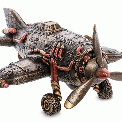 Статуэтка декоративная "Ретро-самолет"