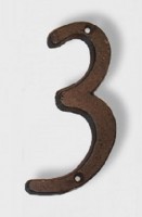 Цифра дверная "3"