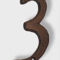 Цифра дверная "3"