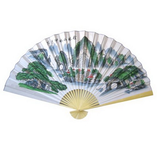 Настенный веер "Горы Китая"