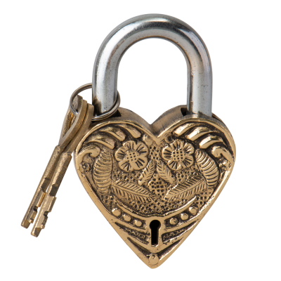 Декоративный замок с ключами "Сердце"