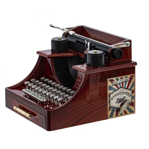 Изделие декоративное "Печатная машинка" (музык.), L17 W15 H11 см