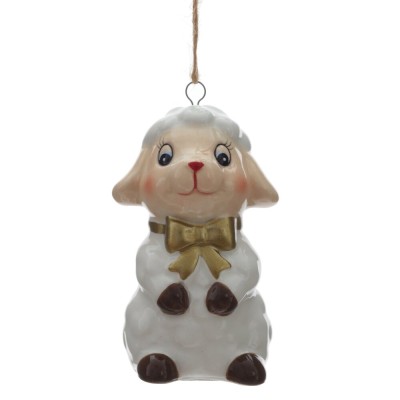 Фигурка декоративная подвесная "Овечка", 3в., L5 W4,5 H7,5