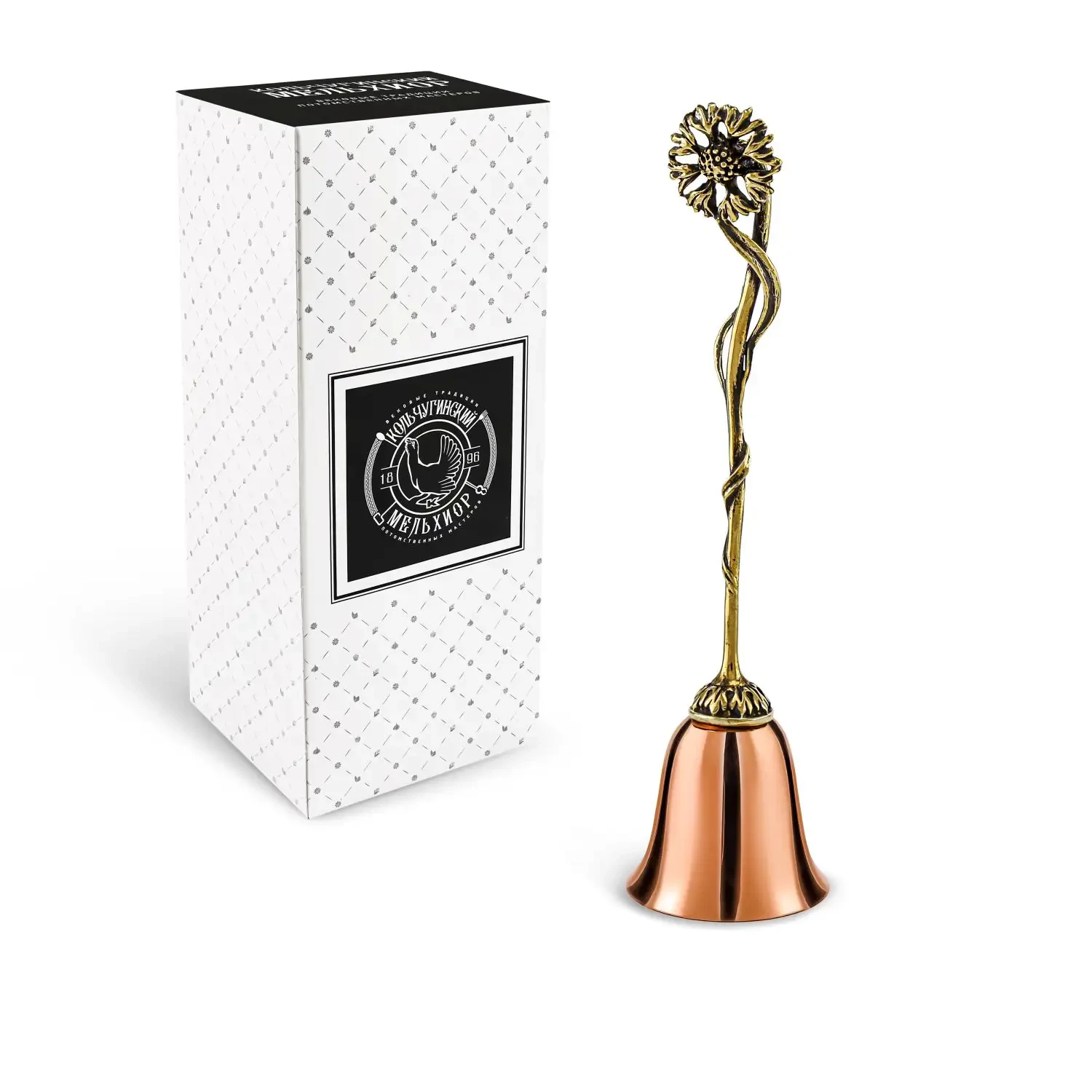 Колокольчик "Василек" медь-латунь с чернением