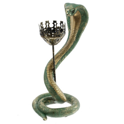 Подсвечник "Змея", L11 W14 H25 см