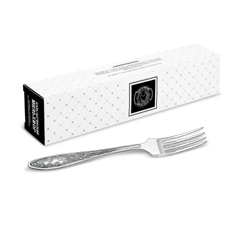 Вилка столовая "Морозко" посеребренная с чернью Вилка столовая "Морозко" посеребренная с чернью