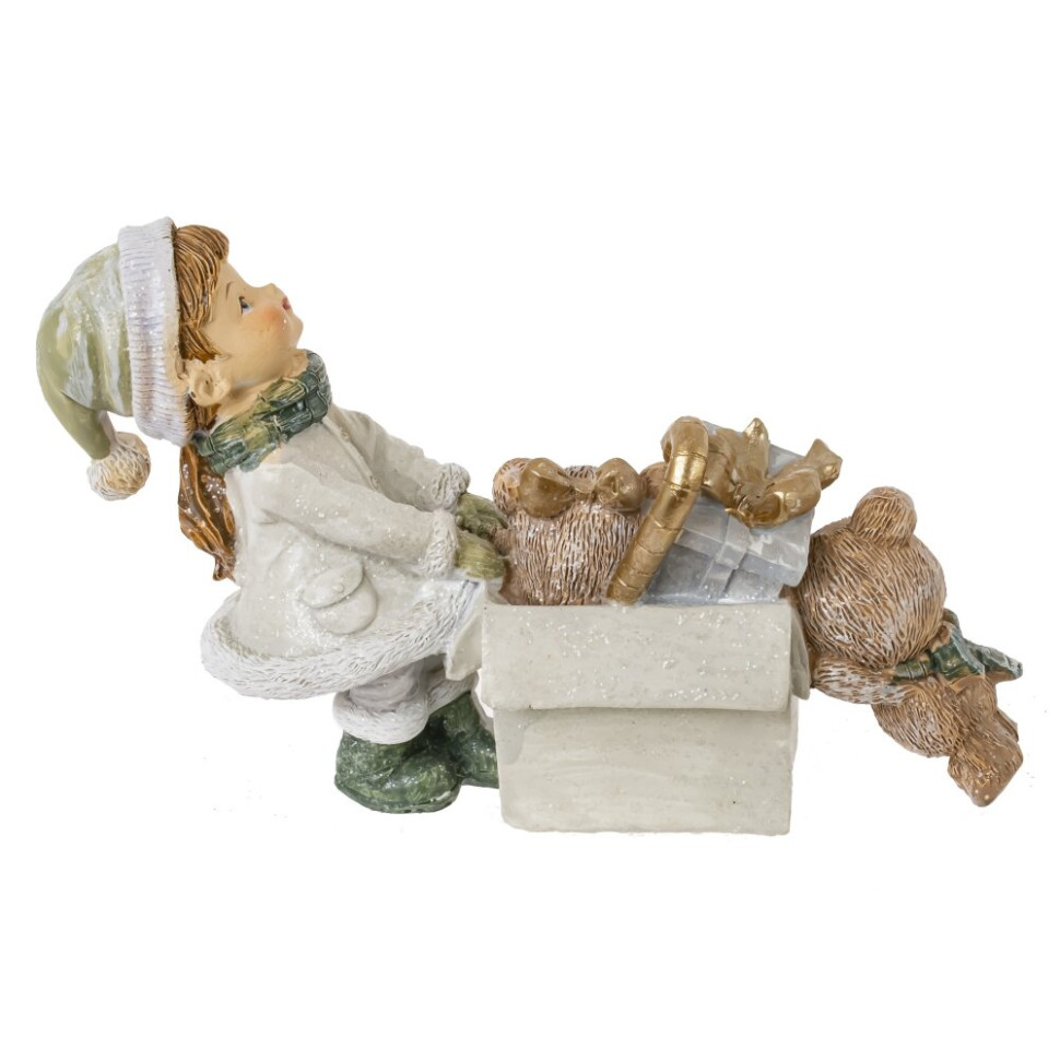 Фигурка декоративная "Девочка с игрушками", L15 W5 H9,5 см